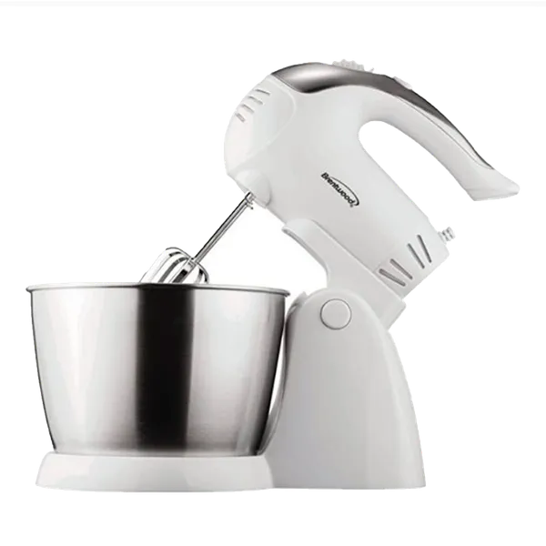 Batidora con Pedestal y Manual Brentwood 5 Velocidades Blanco